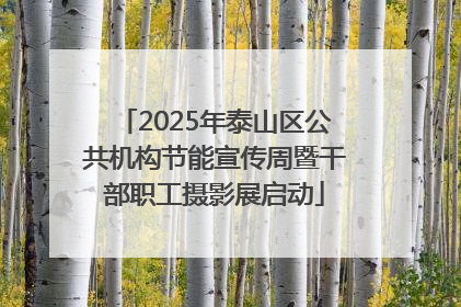 2025年泰山区公共机构节能宣传周暨干部职工摄影展启动