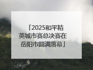 2025和平精英城市赛总决赛在岳阳市圆满落幕