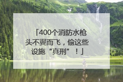 400个消防水枪头不翼而飞，偷这些设施“真刑”！