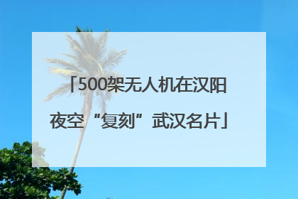 500架无人机在汉阳夜空“复刻”武汉名片