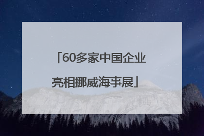60多家中国企业亮相挪威海事展