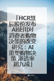 HCR慧辰股份发布AI使用对消费者购物决策的改变研究：AI重塑购物决策 渗透率超九成