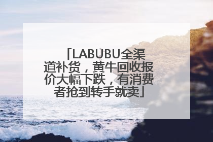 LABUBU全渠道补货，黄牛回收报价大幅下跌，有消费者抢到转手就卖