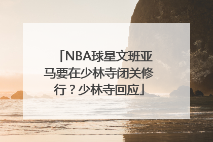NBA球星文班亚马要在少林寺闭关修行？少林寺回应