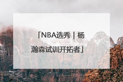 NBA选秀｜杨瀚森试训开拓者